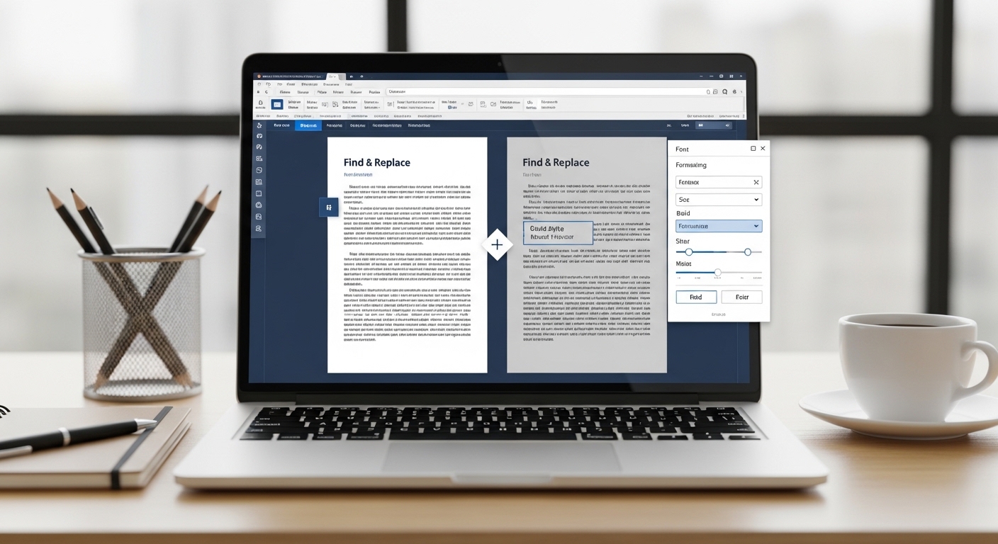 how to find and replace in word