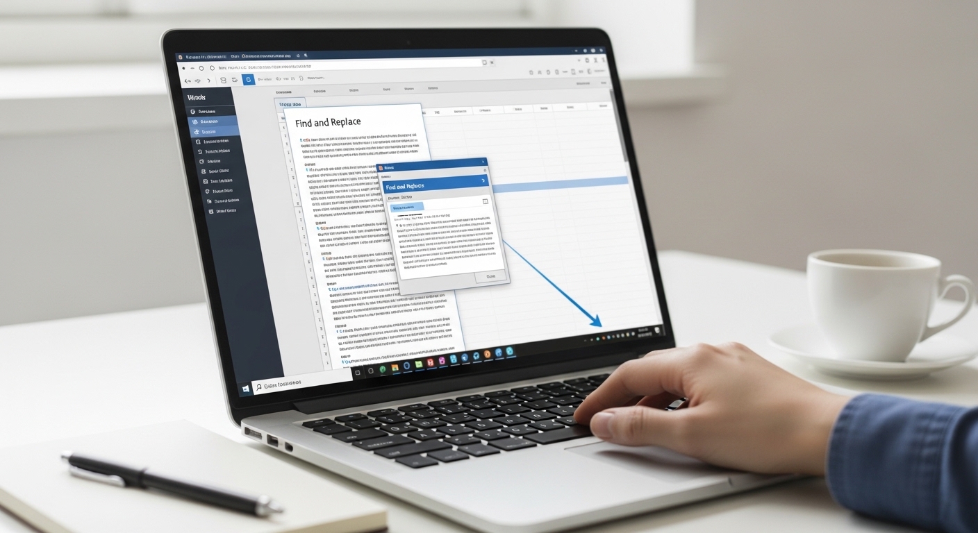how to find and replace in word